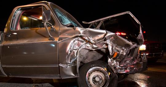 Truck accident while on the way to an oilfield